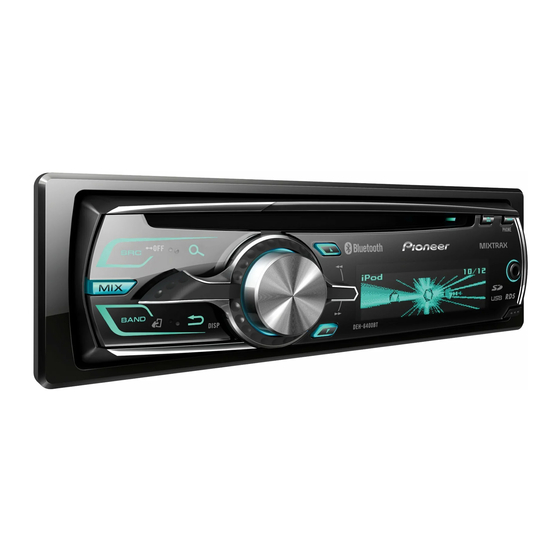 Pioneer DEH-6400BT Kullanım Kılavuzu