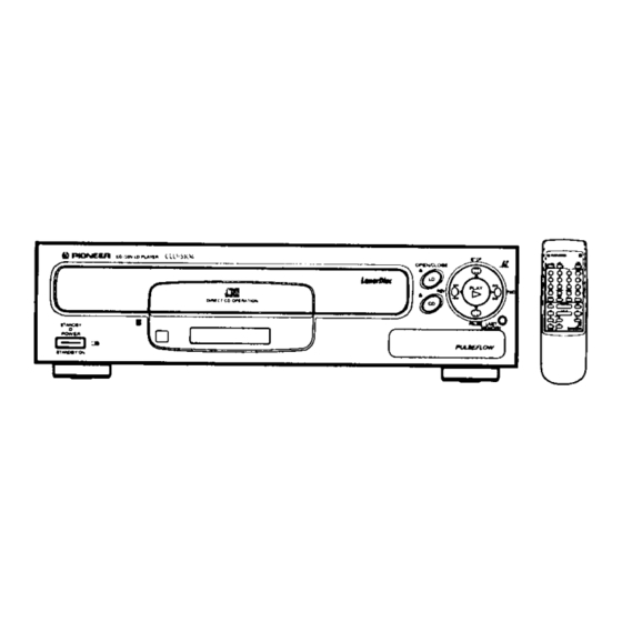 Pioneer LaserDisc CLD-S370 Manual de instrucciones