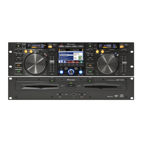 Pioneer MEP-7000 (francés) Manual de control