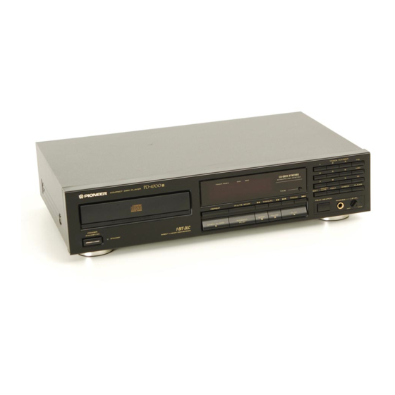 Pioneer PD-4700 取扱説明書