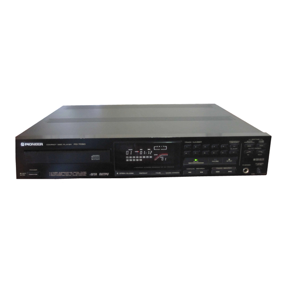 Pioneer PD-6050 Panduan Servis