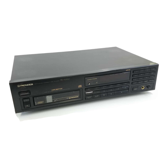 Pioneer PD-M450 取扱説明書