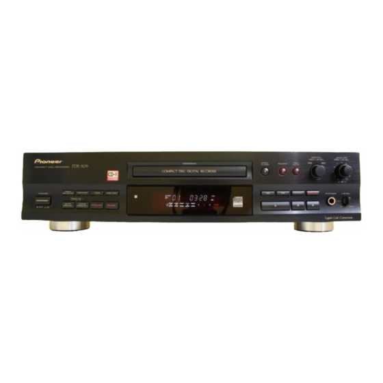 Pioneer PD-R555RW Instrukcja serwisowa