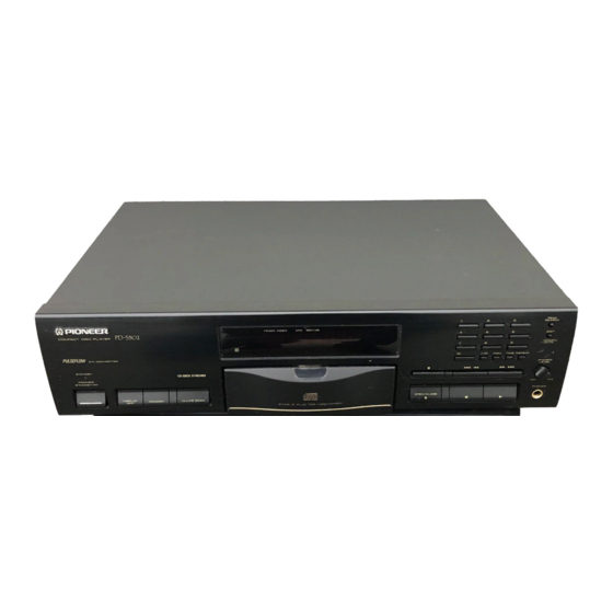 Pioneer PD-S502 Servicehandleiding