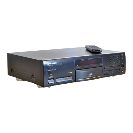 Pioneer PD-S504 Panduan Servis