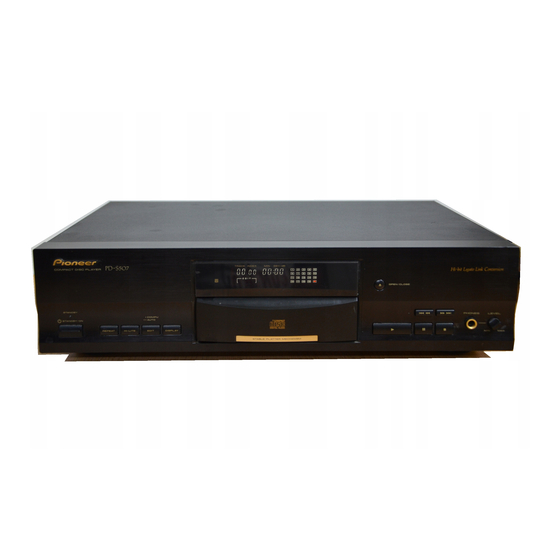 Pioneer PD-S507 Instrukcja serwisowa