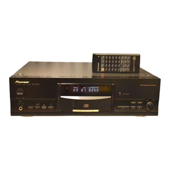 Pioneer PD-S707 Instrukcja serwisowa