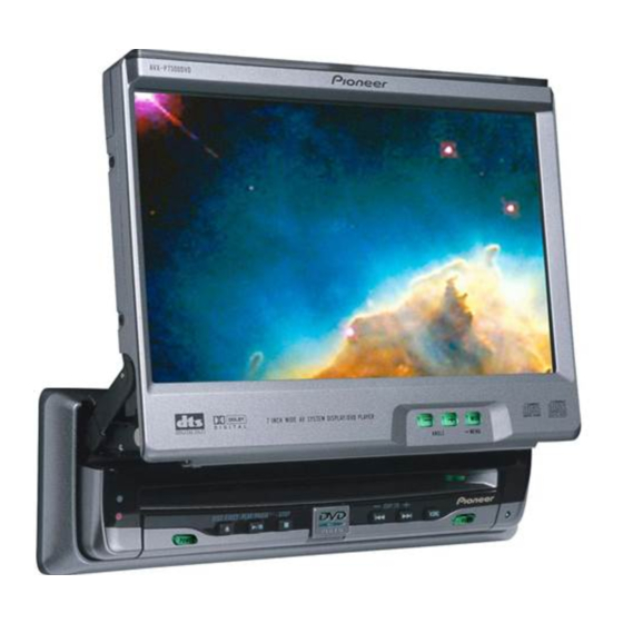 Pioneer AVX-P7300DVD Installation Manual