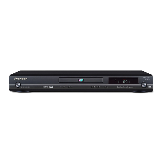 Pioneer DV-470 Kullanım Talimatları Kılavuzu