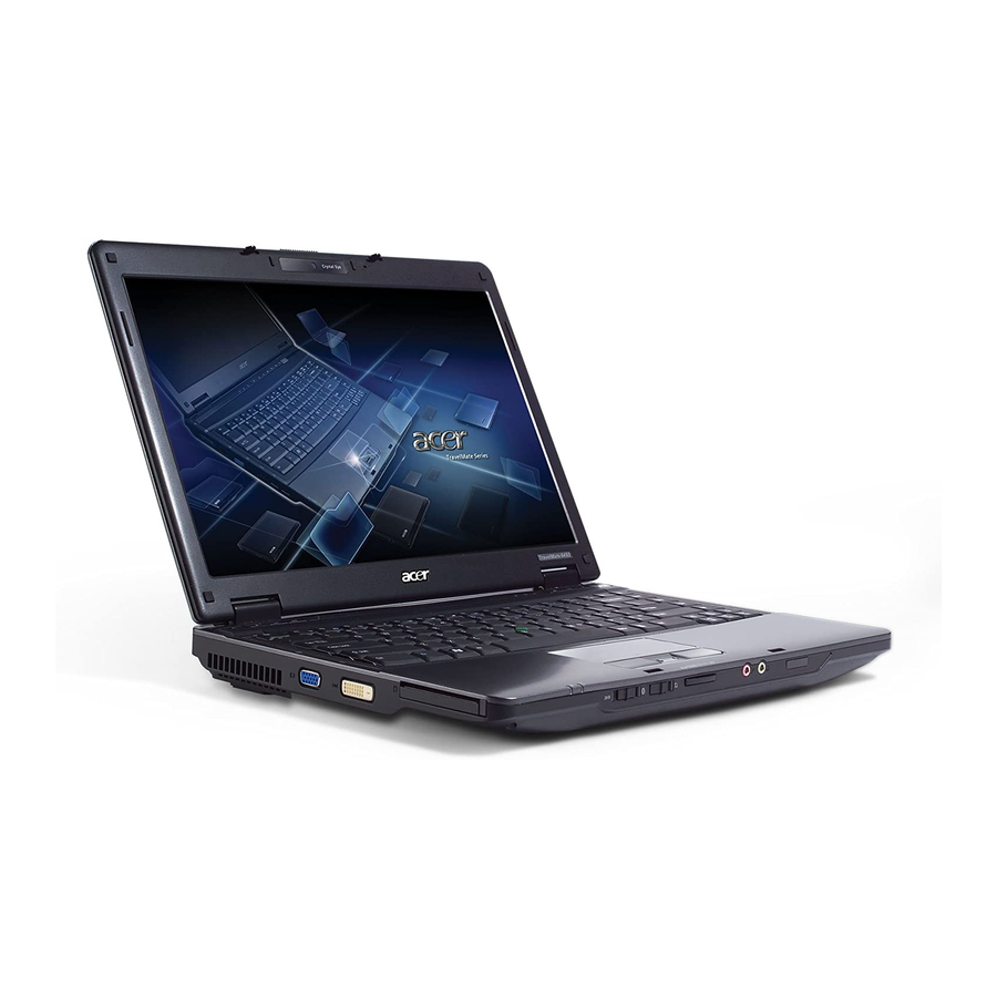 Acer 6593-6325 - TravelMate - Core 2 Duo 2.53 GHz Panduan Cepat