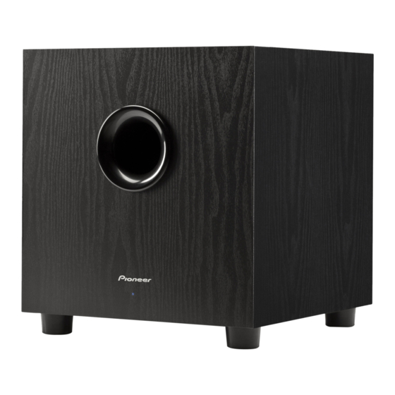 Pioneer SW-8 Kullanım Kılavuzu