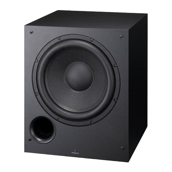 Pioneer SW301 - Powered Subwoofer 서비스 매뉴얼