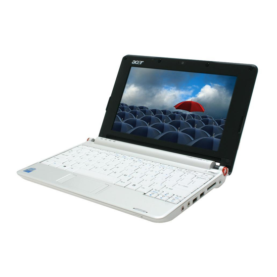 Acer A110 1995 - Aspire ONE - Atom 1.6 GHz Manual rápido