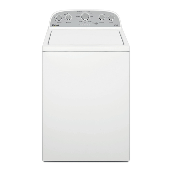 Whirlpool 4KWTW4845FW Quick Start Manual