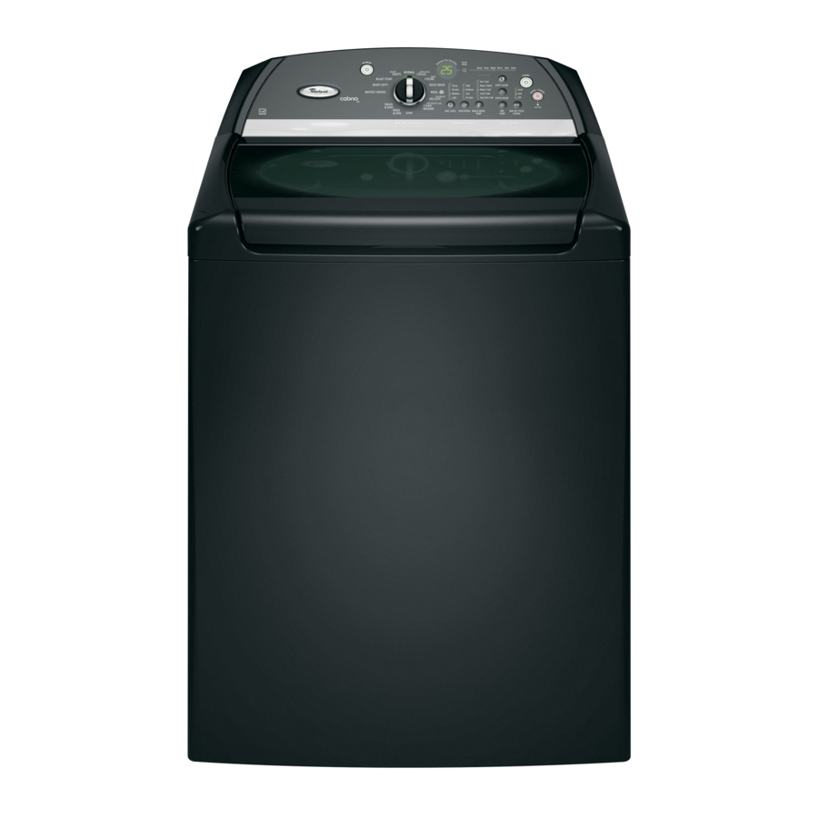 Whirlpool CABRIO WTW6300SB0 マニュアル