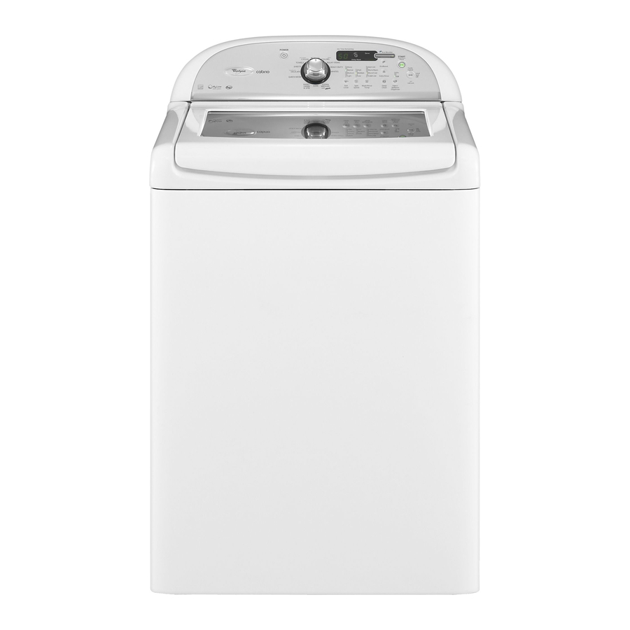 Whirlpool Cabrio WTW7300XW2 Інструкція з використання та догляду