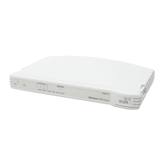 3Com 3CR870-95-US - OfficeConnect VPN Firewall Технічний паспорт