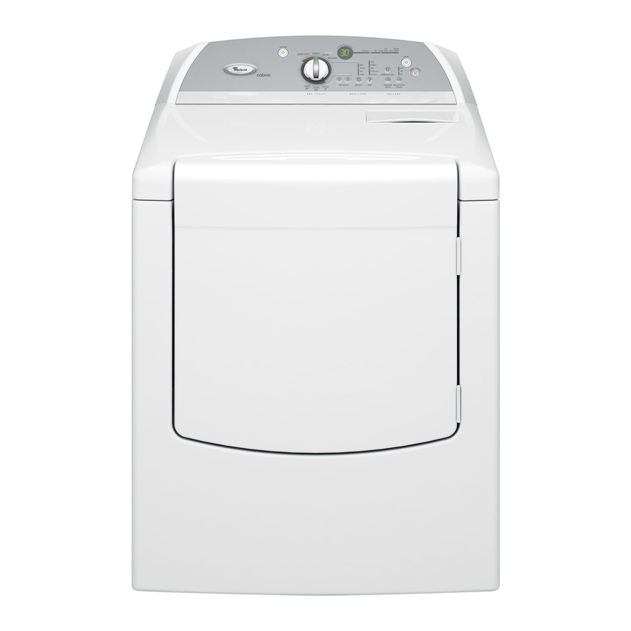 Whirlpool WGD6400SW0 기술 시트