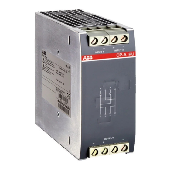 ABB CP-A RU Operating And Installation Instructions