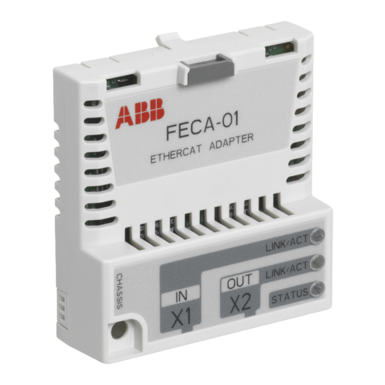 ABB FECA-01 EtherCAT Panduan Instalasi dan Start-Up Cepat