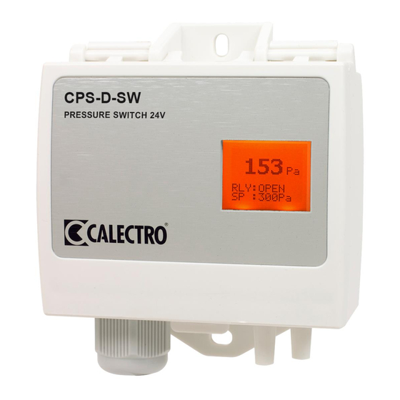 CALECTRO CPS-D-SW Instruções de instalação