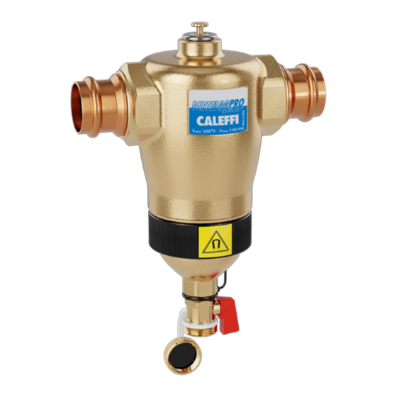 CALEFFI DIRTMAG PRO 546306AM Instruções de instalação, colocação em funcionamento e manutenção