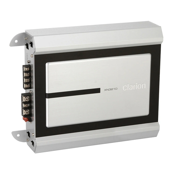 Clarion XN3210 Gebruikershandleiding & Installatiehandleiding