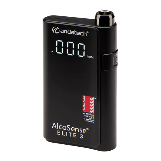 AlcoSense Elite 3 Посібник користувача