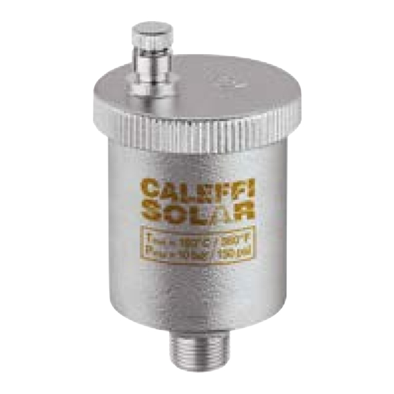 Caleffi solar 250 Series 매뉴얼