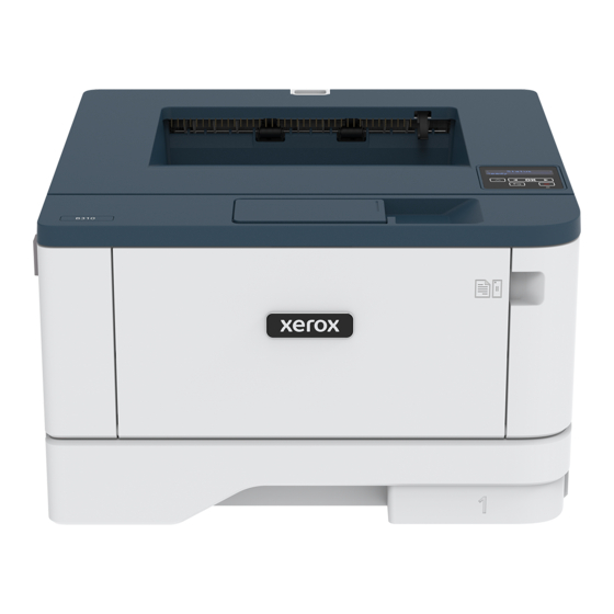 Xerox B310 Краткое справочное руководство