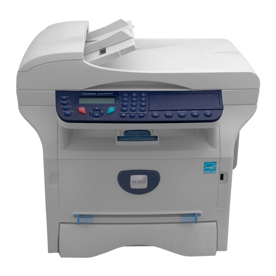 Xerox 3100MFPX - Phaser B/W Laser Руководство для оценщиков