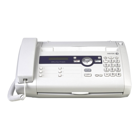 Xerox Office Fax TF4025 사양