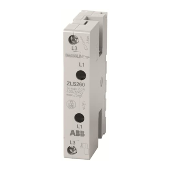 ABB SmissLine TP ZLS 260 Instrukcja montażu