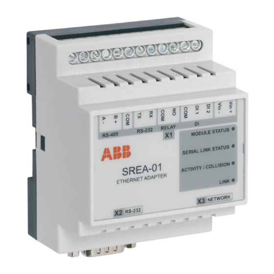 ABB SREA-01 Quick Start Up Manual