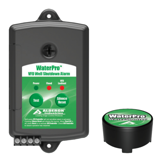 Alderon Industries WaterPro WaterSpotter 8073 Bedienings-, onderhouds- en installatiehandleiding