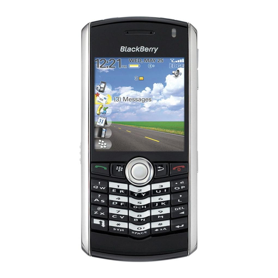 Blackberry 8100 - Pearl - T-Mobile Información sobre seguridad y productos