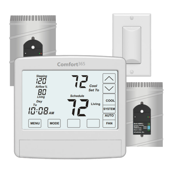 eControls Comfort365 C365T11 Installer And User Manual