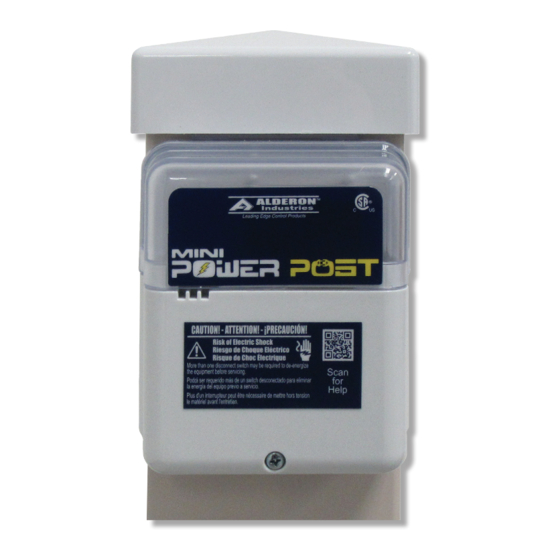 Alderon Industries Mini Power Post PRPT-00003 빠른 시작 매뉴얼