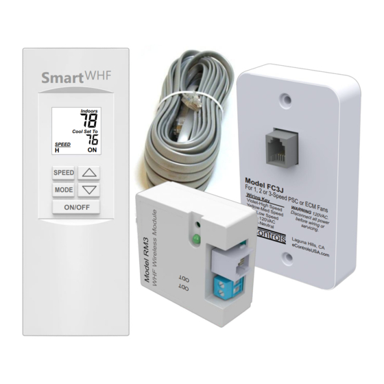 eControls Smart WHF Control RT3K Посібник з встановлення