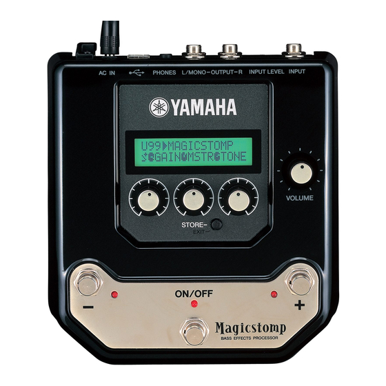 Yamaha Acoustic Gebruikershandleiding