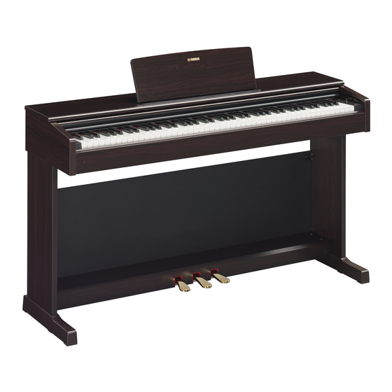 Yamaha Arius YDP-144 Gebruikershandleiding