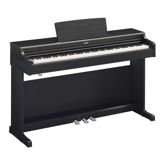 Yamaha Arius YDP-164WH Gebruikershandleiding