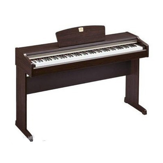 Yamaha Clavinova CLP-110 Hızlı Kullanım Kılavuzu