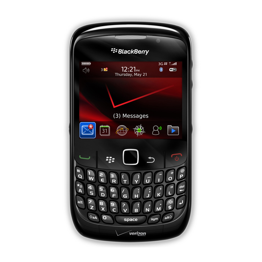 Blackberry BLACKBERRY CURVE 8500 Buradan başlayın