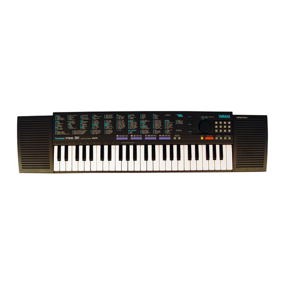 Yamaha PortaSound PSS-21 Посібник користувача