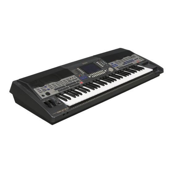 Yamaha PSR-9000 Version 3 9000Pro Version 2 Руководство пользователя