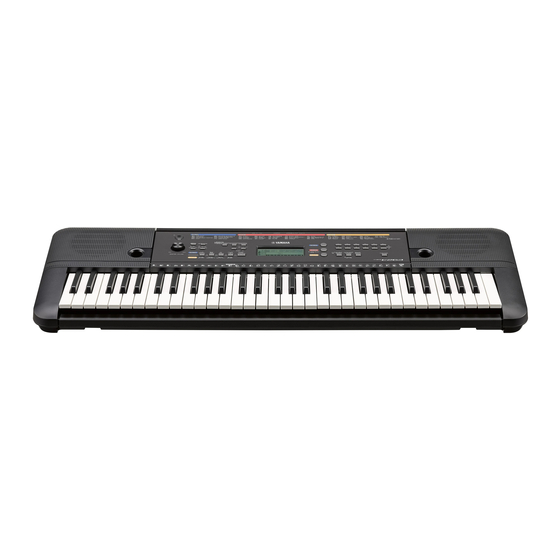 Yamaha PSR-E263 Руководство пользователя