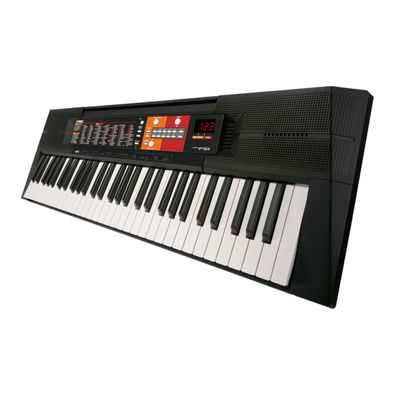 Yamaha psr-F51 Посібник користувача