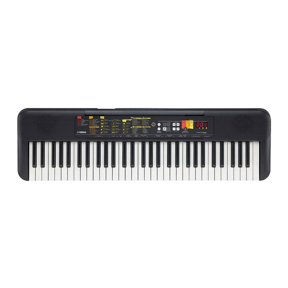 Yamaha PSR-F52 Manuale d'uso