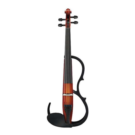 Yamaha Silent Violin SV120 Manual do Proprietário